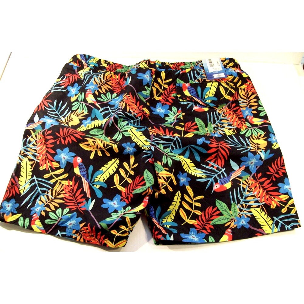 New Men's Distortion Swim Trunks, Large, Tropical Parrots - Picture 4 of 5